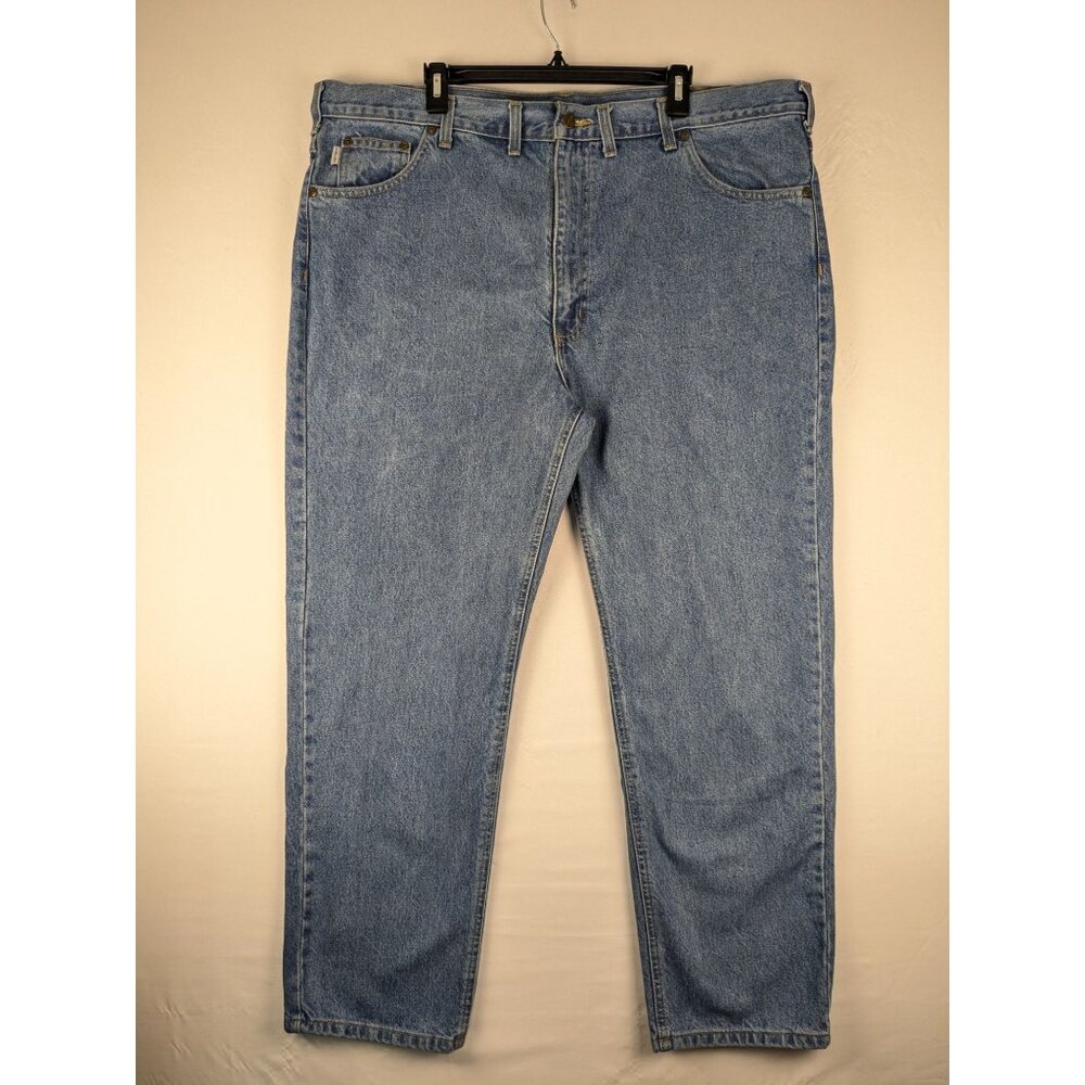 Carhartt Jeans Mens Size 44x30 Blue Straight Fit Work Wear‎
